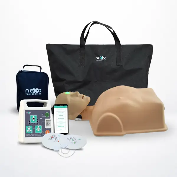 Kit Capacitación RCP con DEA de Entrenamiento, Maniquí y Bolso